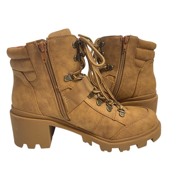 GBG by GUESS SIZE 8 TAN ANKLE LACED ANKLE BOOT SHOE $69 RETAIL - Picture 5 of 8